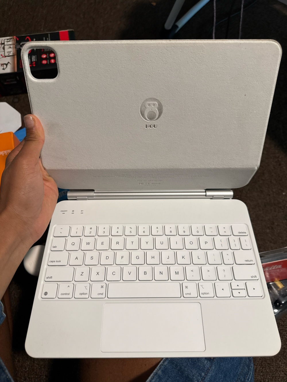 Apple White Bluetooth Keyboard Case with Trackpad
